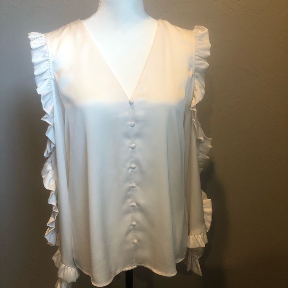 Cold shoulder blouse